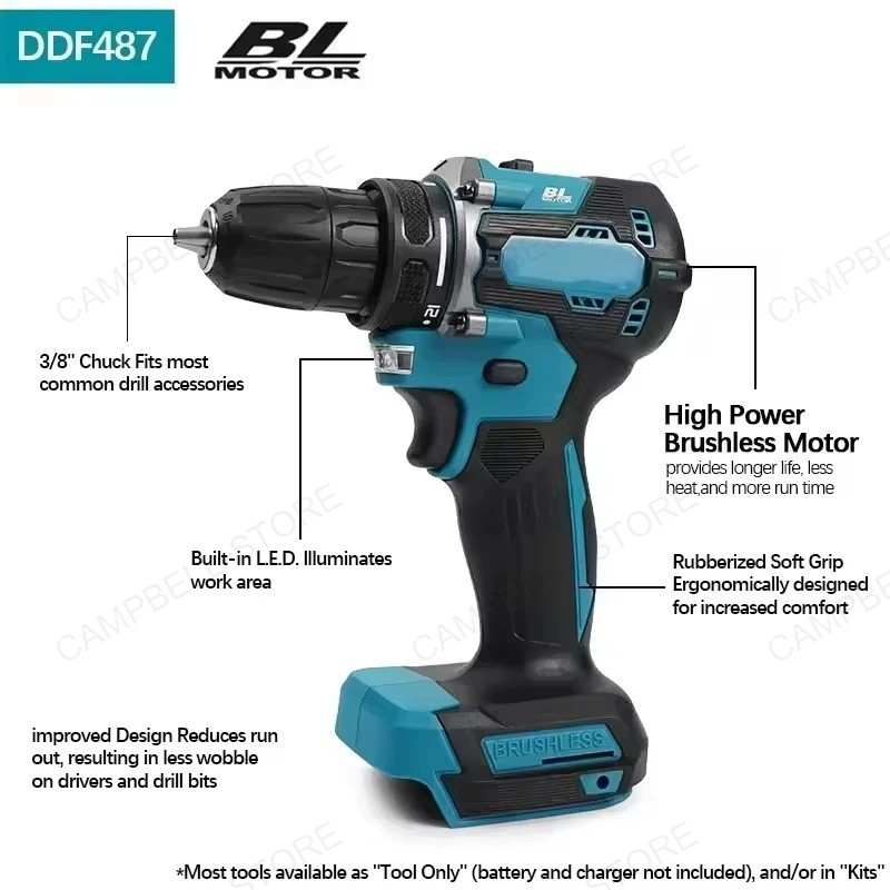Makita DDF487 Trapano Avvitatore 18V Brushless a Batteria foto 3