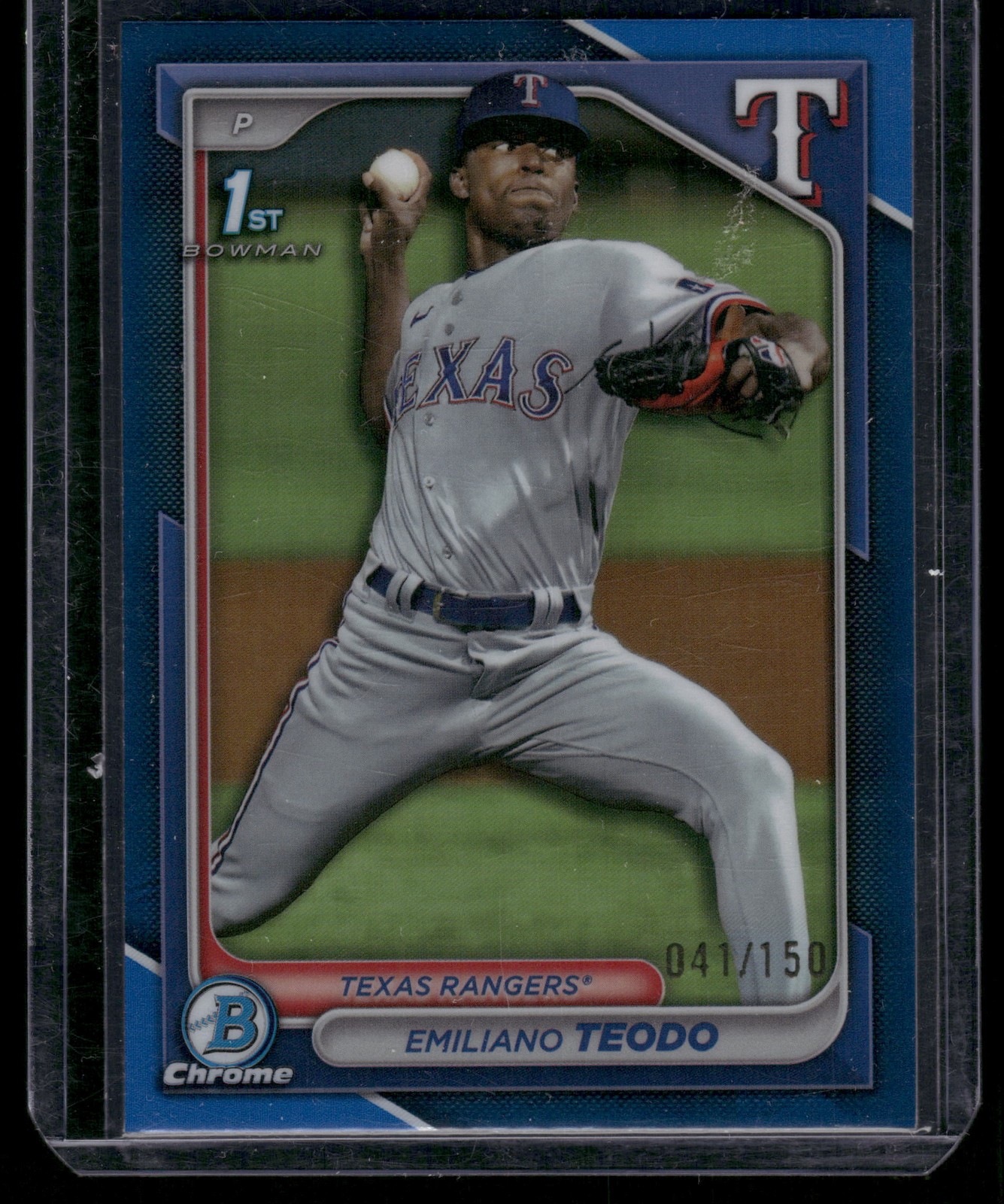 2024 Bowman Chrome #BCP-180 Emiliano Teodo Prospects Blue Refractors #/150