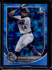 2025 Bowman Chrome Sapphire Ezequiel Tovar #87 Rockies