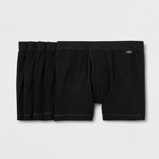 Men's Boxer Briefs 5pk - Goodfellow  Co  Black S: Cotton Spandex Blend, Mid