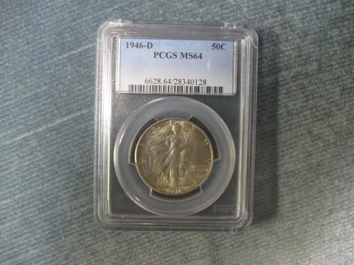 1946D Liberty Walking half dollar PCGS MS64