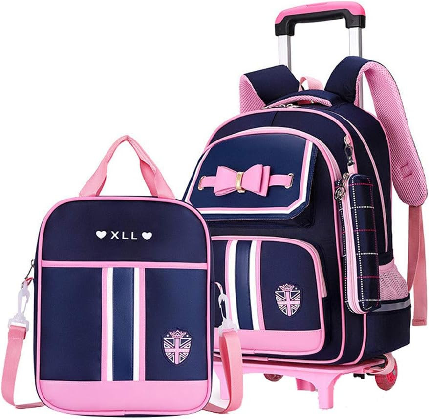 For Girls Cute Trolley Bags Primary School Bookbags With Whe