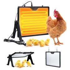 HIRALIY 180W Dual-Sided 17"x13" Chicken Coop Heater Smart Brooder Plate 110V NEW