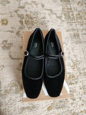 ZAPATOS ZARA TELA MARY JANES TALLA 39EU BUEN ESTADO