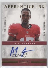 2012 Panini Prominence Apprentice Ink 37/49 AJ Jenkins #30 Auto uk2