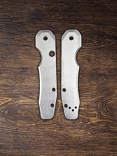 Spyderco Smock Scales   Titanium Brass Copper Zirconium Aluminum Replacement