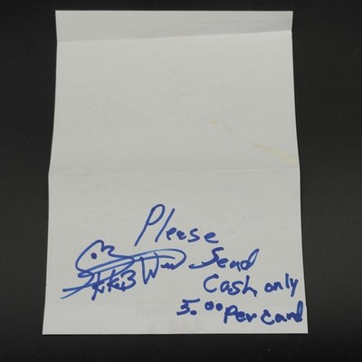 Koko B. Ware Signed Note Paper   Authentic WWE Hall of Fame Autograph!