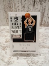 2018-19 Panini Contenders Dzanan Musa #RT-DZM Rookie Ticket Swatches Brooklyn