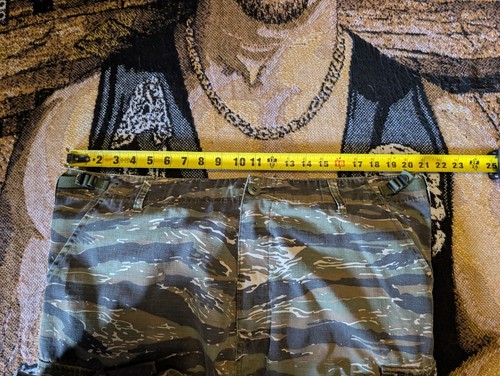 Teesar Pants Mens XL Green Camo Tiger Stripe Military Ripstop Durable Cargo - Picture 14 of 19