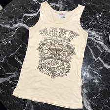 VINTAGE ROXY PARADISE THE HEART OF SURFING RIBBED TANK TOP XL