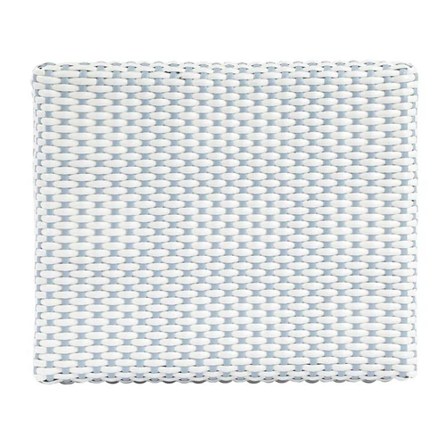 Butler Specialty Company Robias Rattan 24.5" Counter Stool -White & Sky Blue Dot - Picture 1 of 8