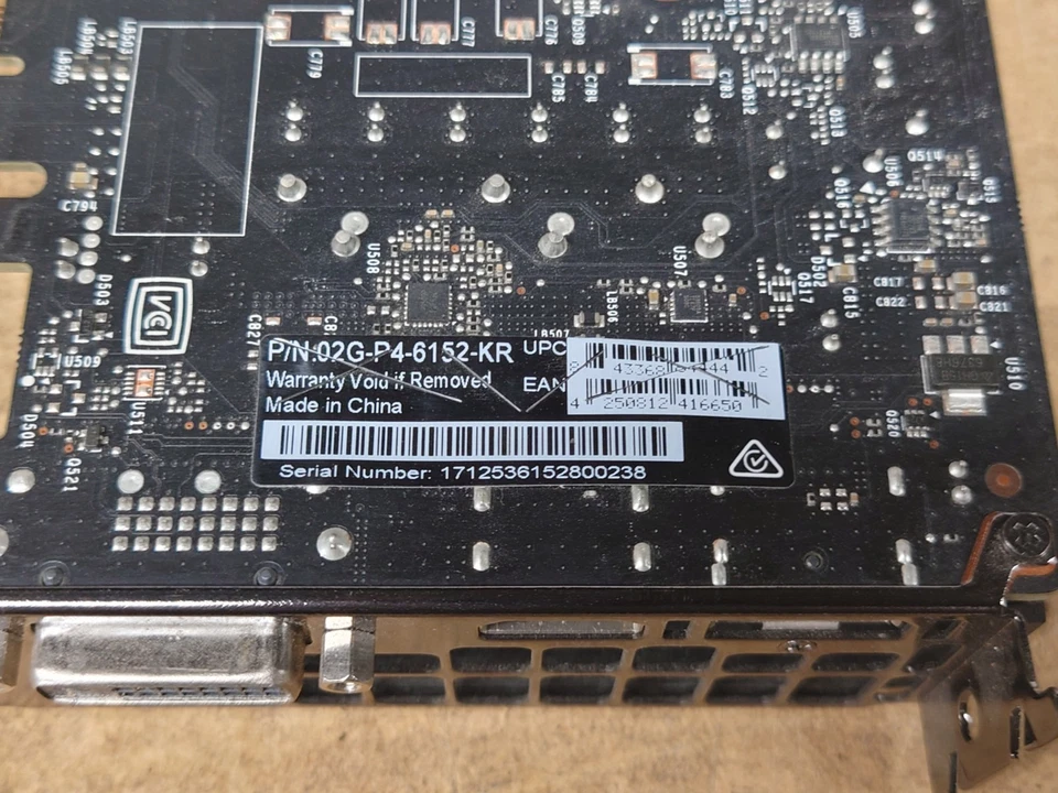 EVGA Geforce GTX 1050 Graphics Card, (O2G-P4-6152-KR) 2GB GDDR5 - Image 2 of 2