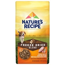Freeze Dried Dog Food Chicken Recipe with Barley and Brown Rice 3.5 lb Bag