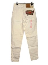 Vintage Levi  s 550 Women  s White Denim Jeans 1997 3 Junior USA Made NWT