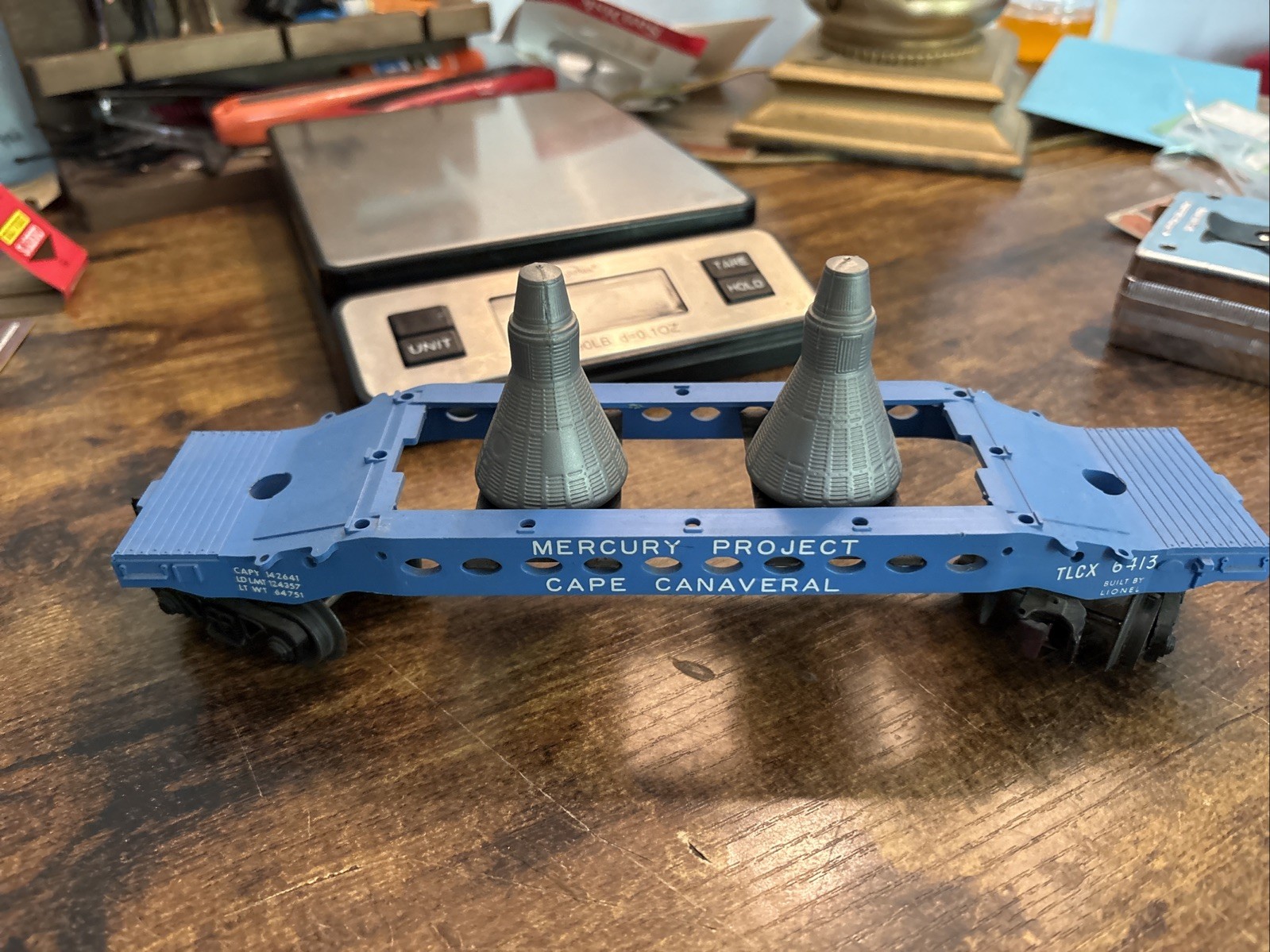 Lionel Postwar 6413 Mercury Project Cape Canaveral Car. Not Complete