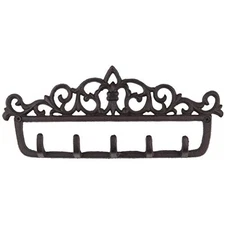 GASARÉ, Key Holder for Wall, Cast Iron Key Hook, Victorian Design, 12 x 5 Inches