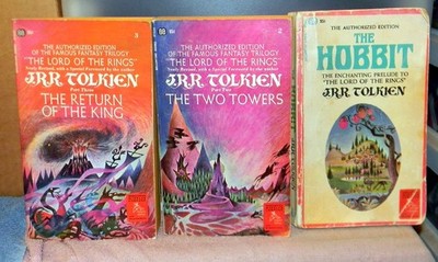 Vintage 1969 The Hobbit & Lord of the Rings #2 & #3  - 3 Books