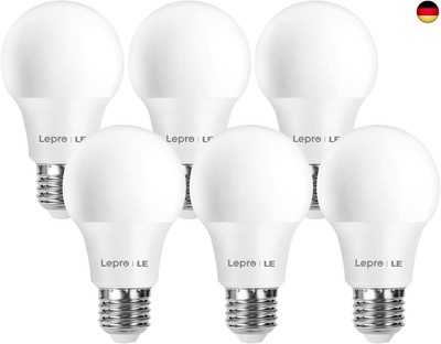 Lepro E27 LED Warmweiss Glühbirne, 8.5 Watt 806 Lumen LED Lampe E27, ersetzt 