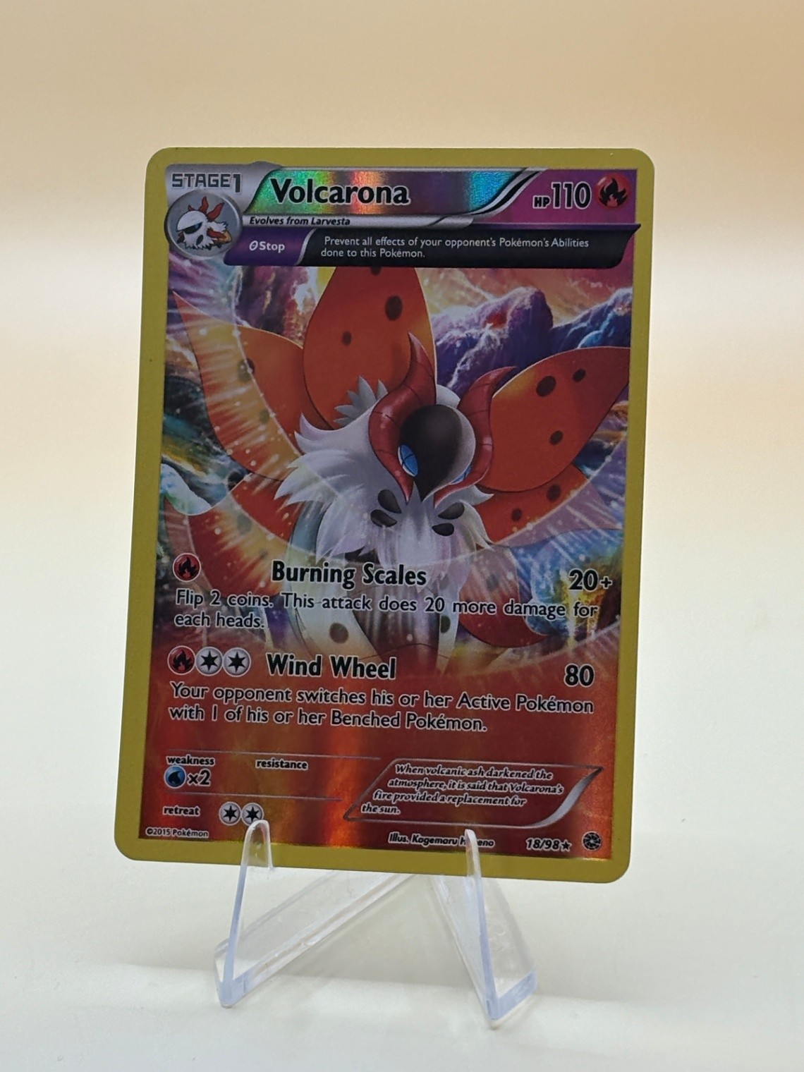 Volcarona (18) Rare XY - Ancient Origins 18/98 LP