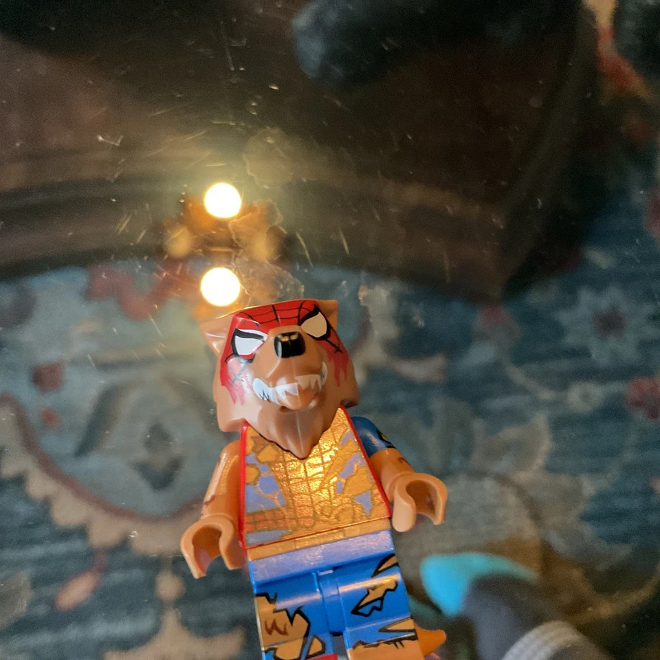 Lego Spider Man A Través de la Araña Verso Hombre Lobo Hombre Araña Gran Error de Impresión Foto 2 de 4