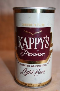 KAPPY'S Premium Light Beer12 oz. 1970's SS pull tab Hammonton New Jersey