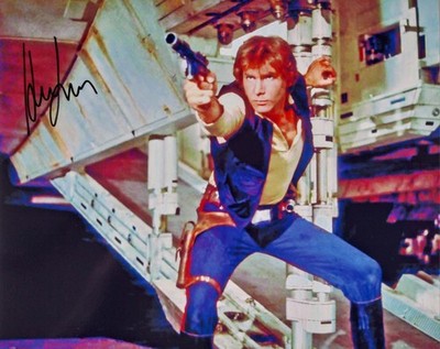 Harrison Ford Han Solo Star Wars signed Autogramm Foto COA 