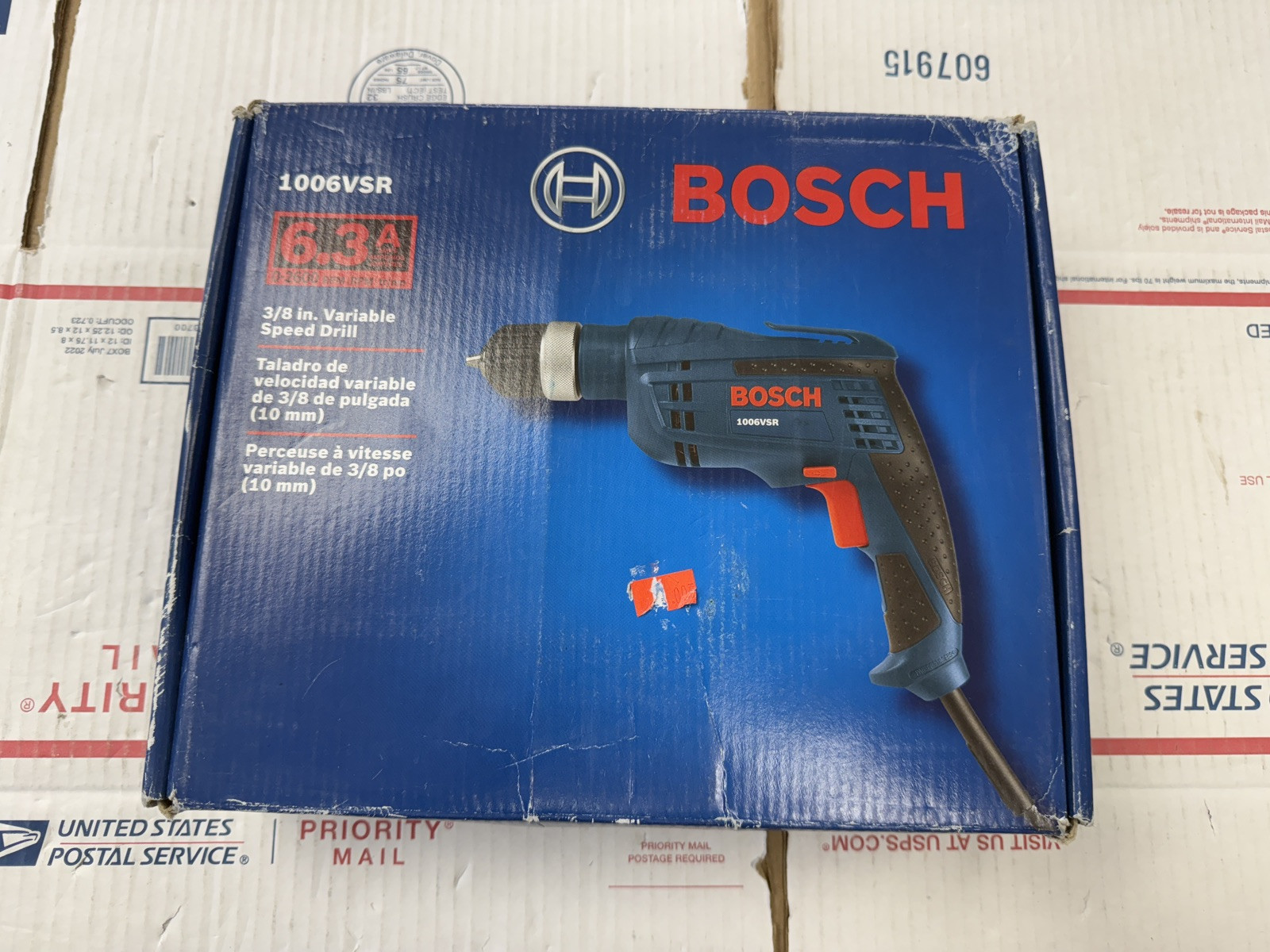 Bosch Model 1006VSR 3/8” Keyless Chuck Drill 6.3 A Amp NEW!