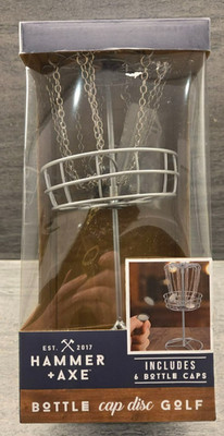 Hammer + Axe Bottle Cap Disc Golf Game Table Top Set - NEW