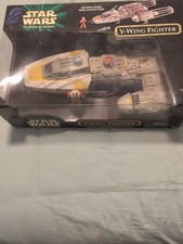 Star Wars Power of the Force Y-Wing Fighter Vehicle Figure Hasbro 1999 POTF NIB