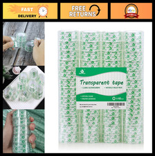 48 Rolls Crystal Clear Tape - Transparent Stationery Refills, 3/4" x 1000", Gift