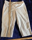 Coldwater Creek, SIZE 16 SEERSUCKER Pants Blue + White, Fine Line Wale Capri — photo 7