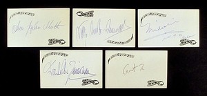 CLASSICAL VIOLINISTS Autographs Lot MIDORI MUTTER SALERNO-SONNENBERG ZIMMERMANN