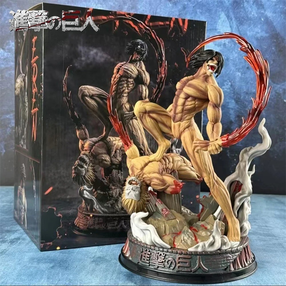 Figura de acción Attack on Titan Eren Jaeger vs Armored Titan 29 cm anime PVC estatua