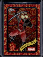 2025 Topps Chrome Marvel Omega Red Iron Man & Gold Lazer Refractor #/100