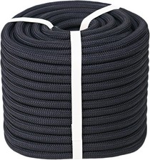 Double Braided Polyester Rope 1/2 in x 100 ft Strong Arborist Rigging Rope 48