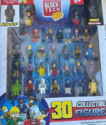 Block Tech Figure set 30 Collectible Figures (Bonus 1 light up figure)!