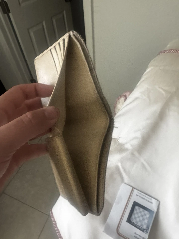 Подлинный мужской бумажник двойного сложения Louis Vuitton Azur Damier  - Изображение 2 из 4