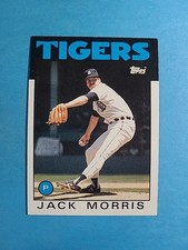 Jack Morris 1986 Topps Baseball Card # 270 J8682