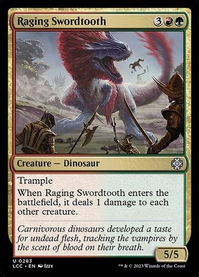 Raging Swordtooth 283 U Normal LCC MTG NM