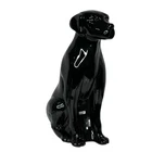Royal Haeger Black Labrador Dog Figure MCM Art Deco 18” Rare Vintage