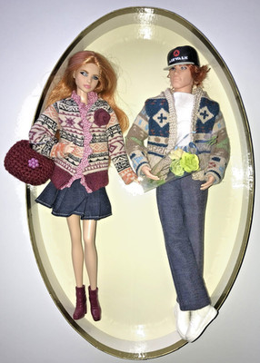 Barbie & KEN LOOKS Black Label KEN BMR1959 ROUX BASICS & TASCHEN MATTEL