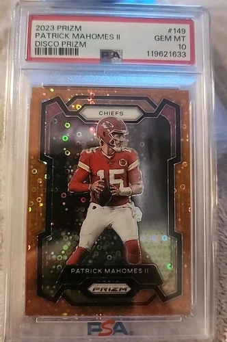 2023 Panini Prizm - Patrick Mahomes II #149 Disco Prizm PSA GEM MINT 10