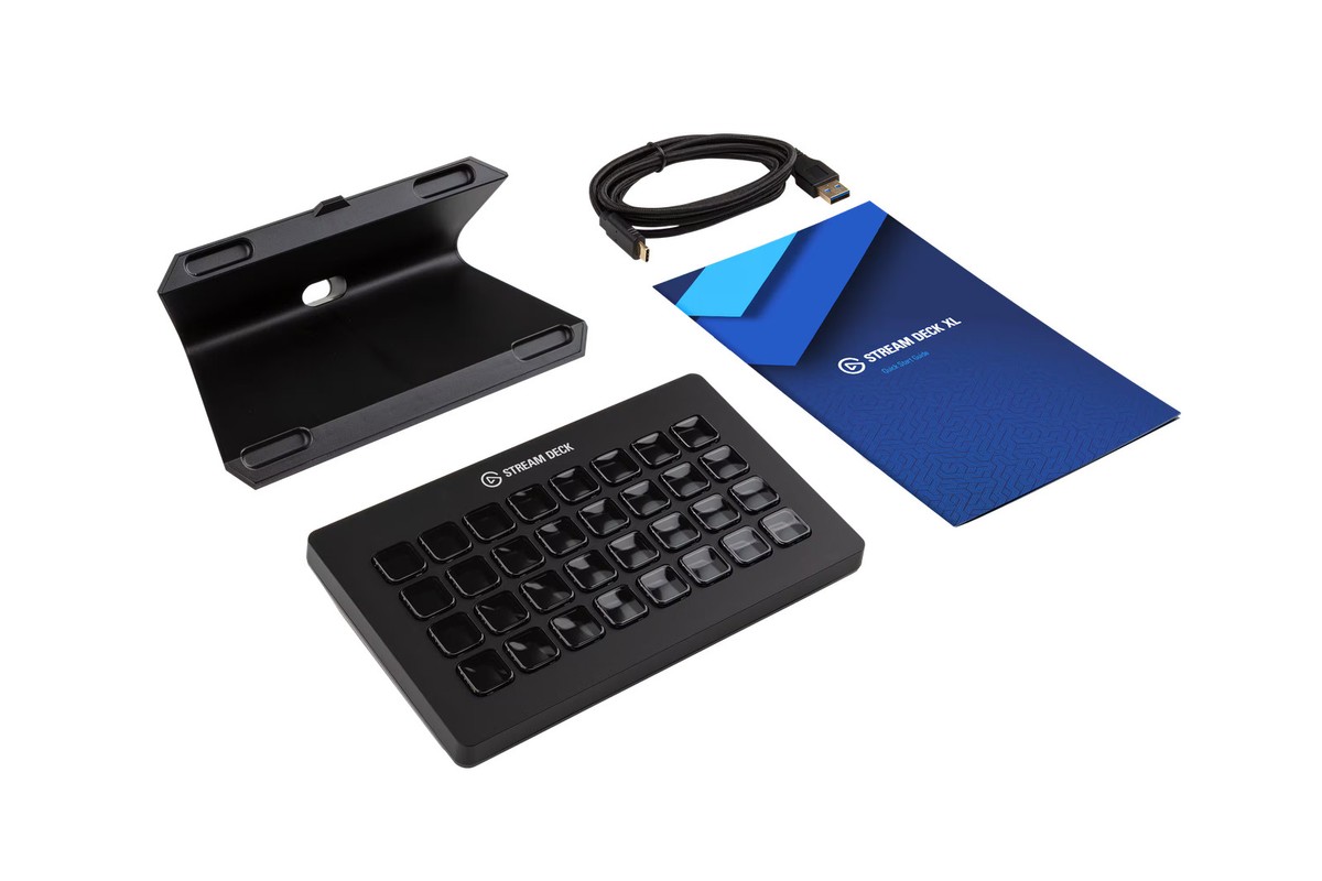 Elgato - Stream Deck XL Wired Keypad with Back Lighting - Black | eBay