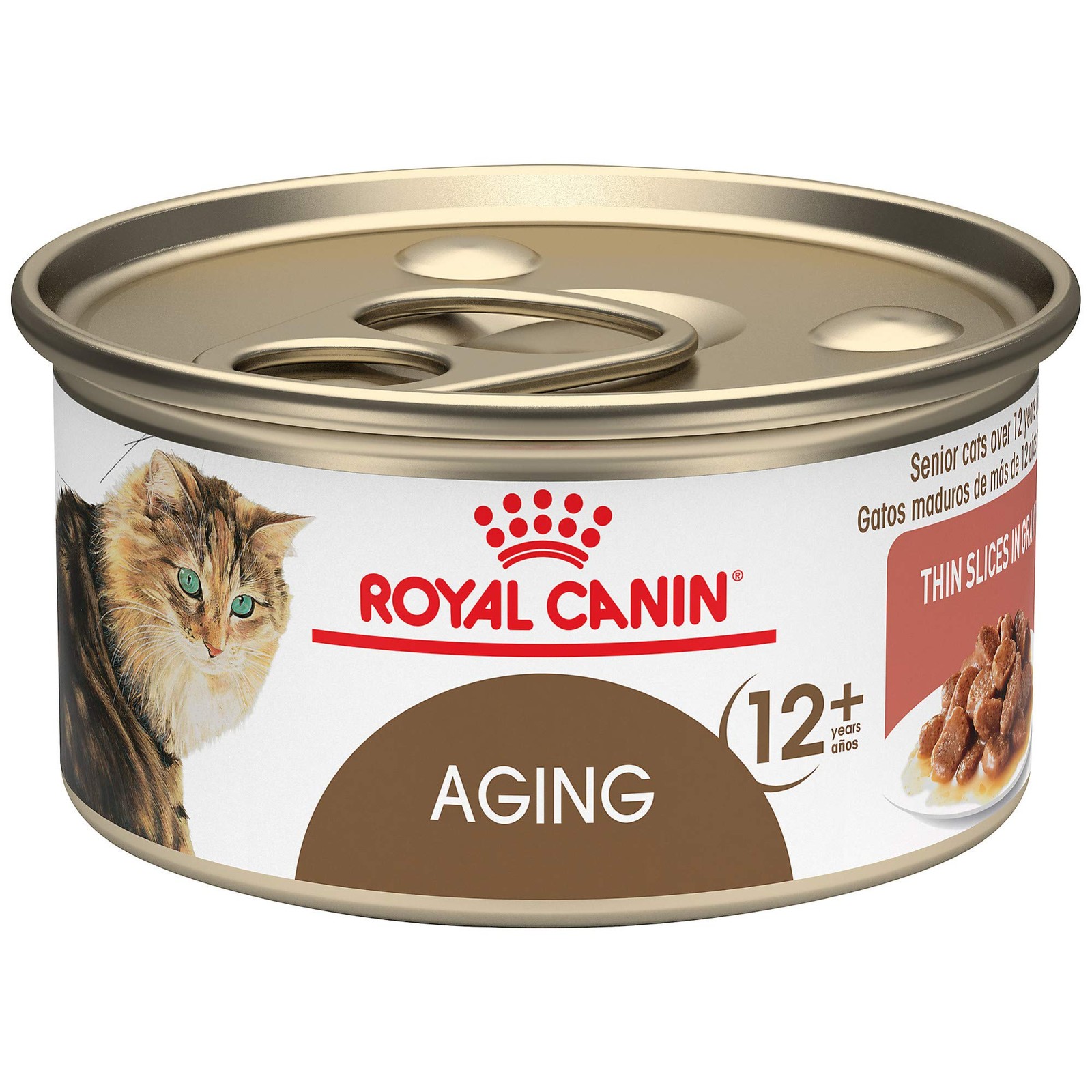 Royal Canin Feline Health Nutrition Aging 12+ Senior Thin Slices in Gravy Cat