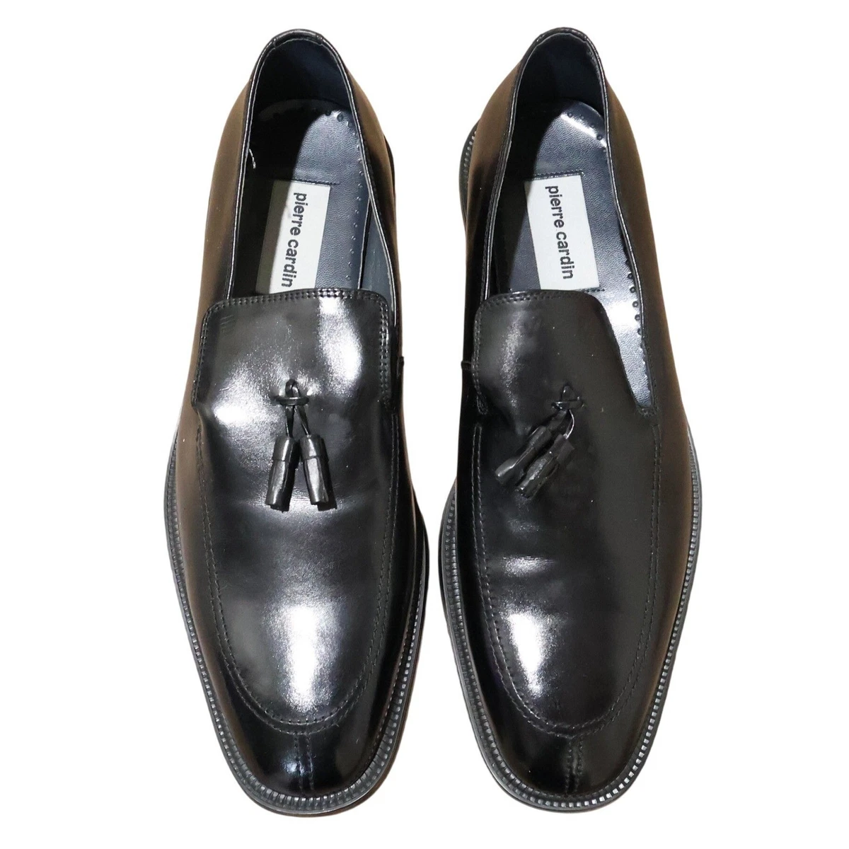 PIERRE CARDIN sz7.5M Chisel Toe Tassel Loafers Formal Made in SPAIN Classic Leather Loafers | Pierre Cardin main image 2