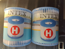 2 PACK Intex Pool Filter Type H ~ 3.5 in. W X...