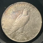 1934-S Peace Silver Dollar Key Date - Beautiful Rainbow Toned Reverse VF/XF