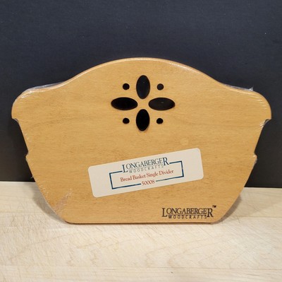 NEW Longaberger Woodcrafts Bread Basket Single Divider 50008 Insert SEALED NIP
