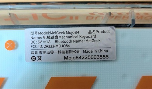 MelGeek Mojo84 Plastic Advance - 84-Key ANSI Wireless Mechanical Keyboard Japan - Photo 9/9