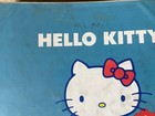 1981 Sanrio Hello Kitty 3 Ring Binder Vintage Blue Flowers Cute — photo 2